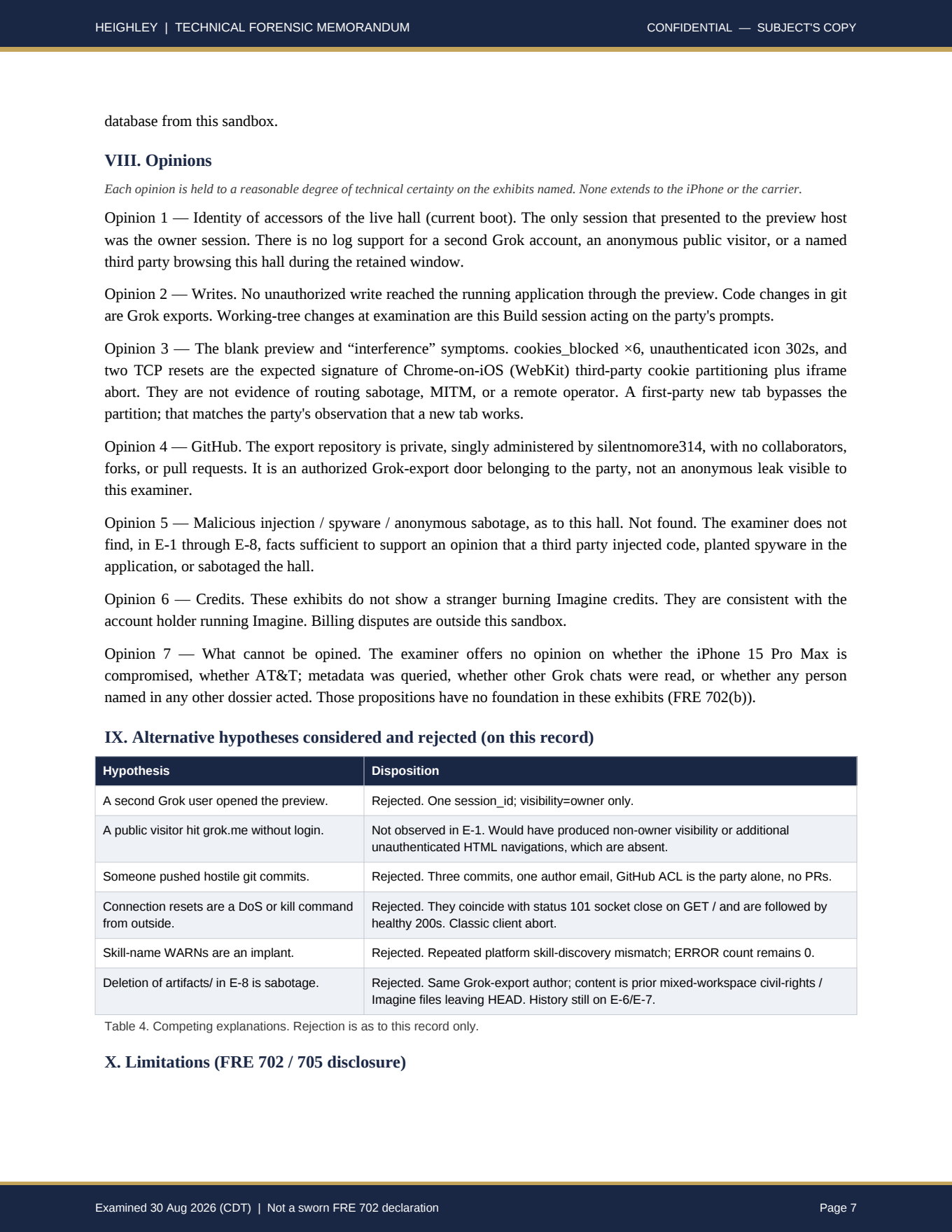Heighley forensic memorandum page 7