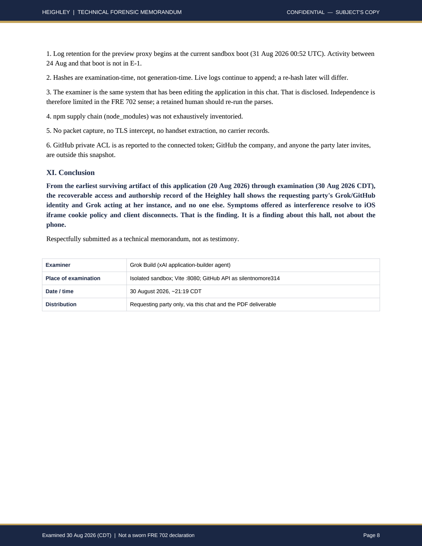 Heighley forensic memorandum page 8