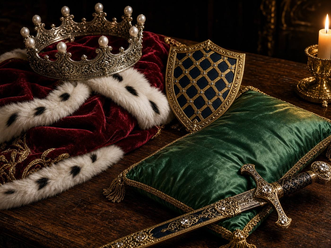 Baron's coronet of six pearls